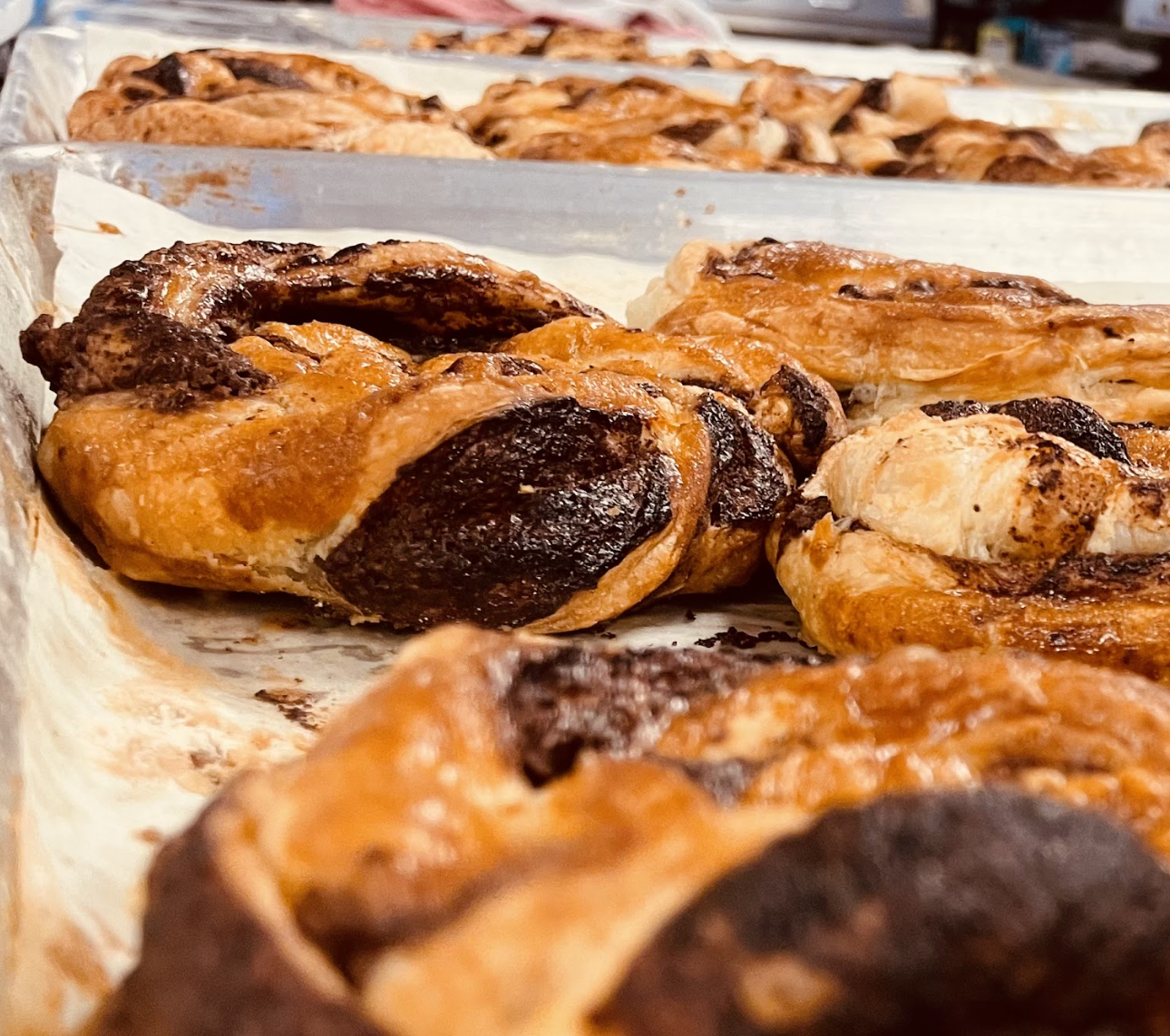 Indulge in the decadent delight of our Nutella Swirl, where rich, creamy Nutella is generously swirled into a soft, moist cake (or pastry). Each bite offers a heavenly blend of chocolate-hazelnut goodness perfectly balanced with a light, buttery texture. 